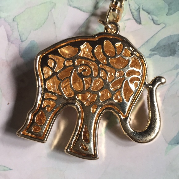 New! Jeweled Elephant Keychain - Picture 6 of 9